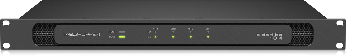 Lab Gruppen E 104_US1 1,000 Watt Amplifier with 4 Flexible Output Channels for Installation Applications