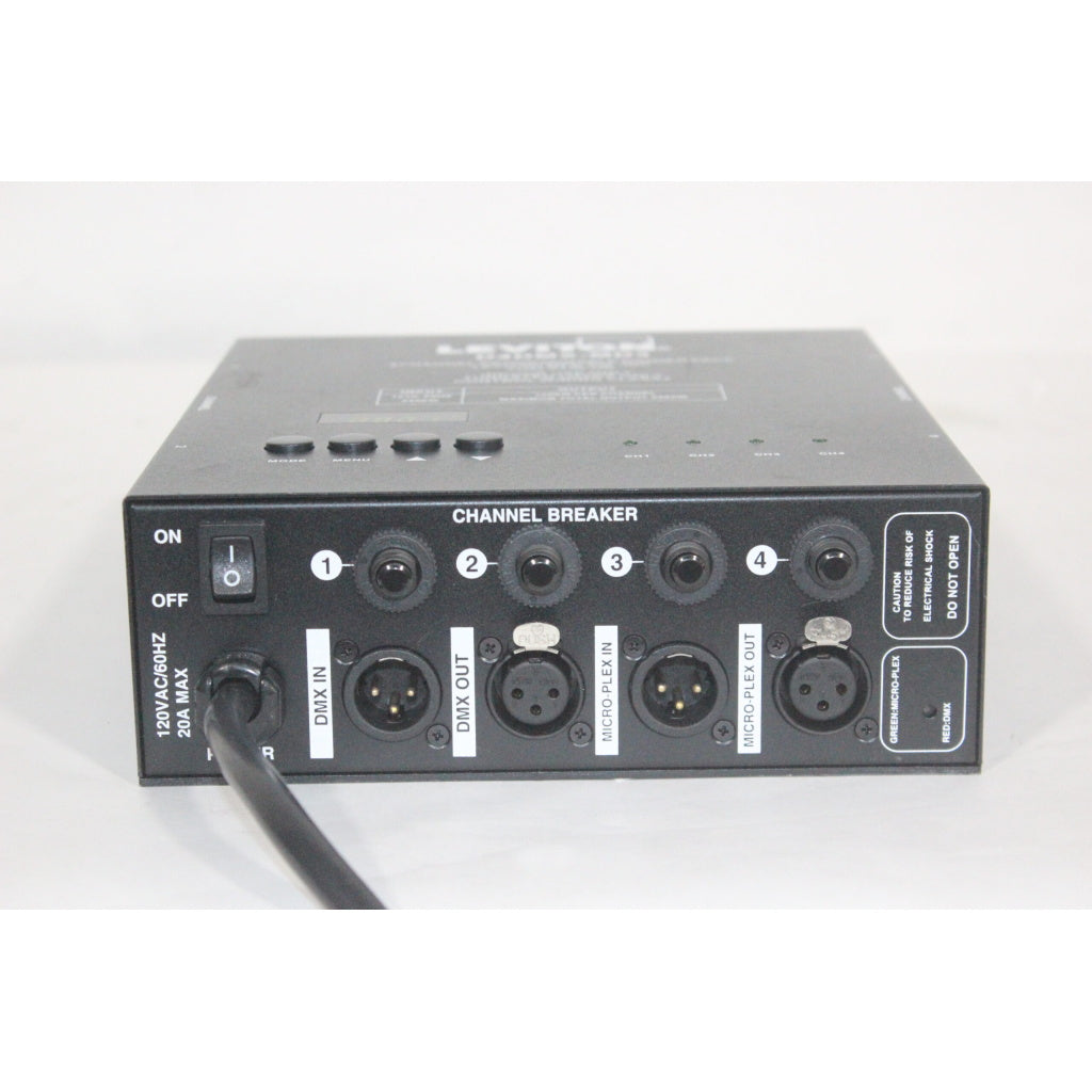 Leviton D4DMX-MD3 4-Channel Programmable Dimmer Pack