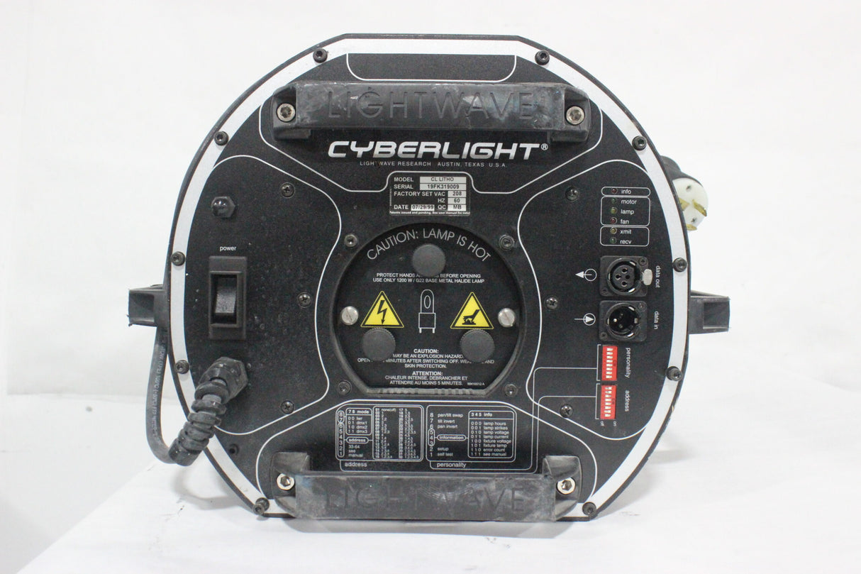 LightWave Research Cyberlight CL Litho DMX Scanner Lighting Fixture