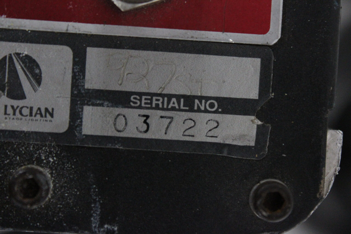 Lycian 927 M2 FollowSpot Magnetic Ballast - 1200W Lamps