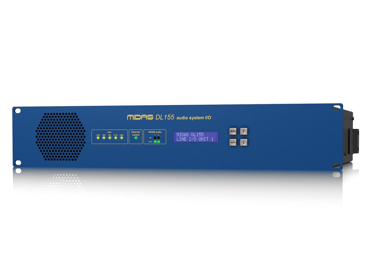 MIDAS PRO SERIES DL155 16 Input, 16 Output Stage Box with 8 Midas Microphone Preamplifiers and AES3 Digital Interface