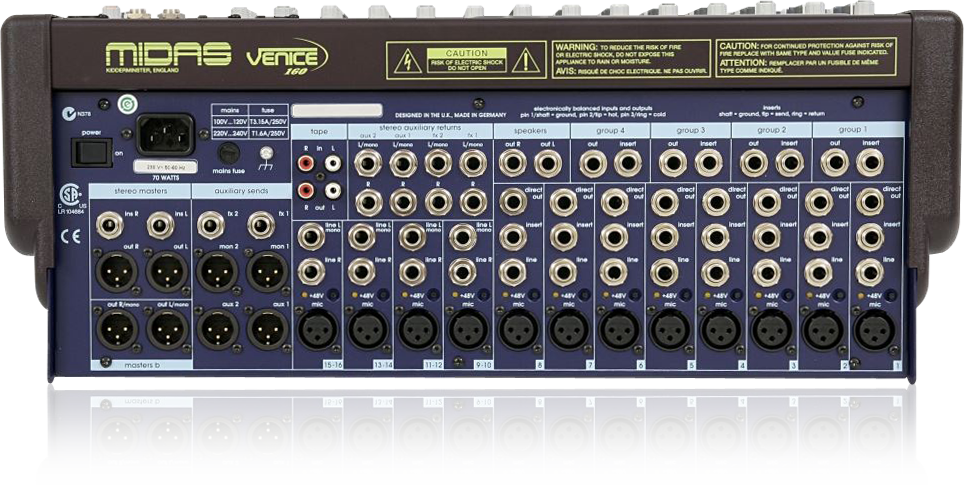MIDAS V160 16-Channel Analog Mixing Console