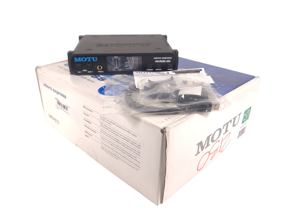 MOTU Micro Express 4x6 Midi Interface in Original Box