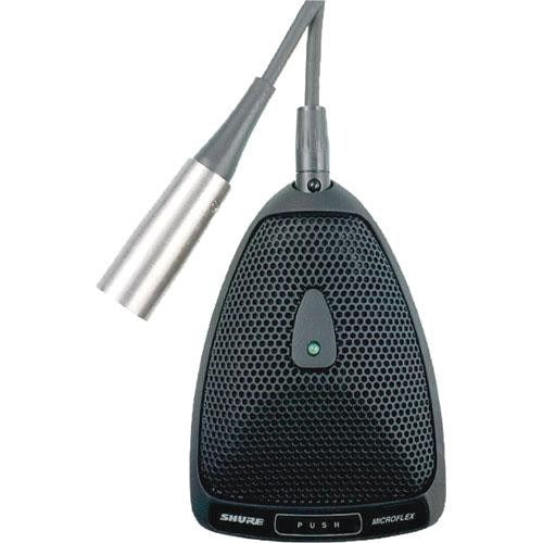 Shure MX393/S Microflex Supercardioid Boundary Microphone for Installs (XLR Connector)