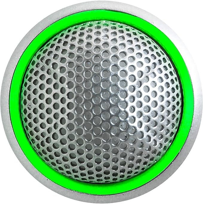 Shure MX395-LED Microflex Low-Profile Figure-8 Boundary Microphone with Logic-Control LED for Installs (Silver)