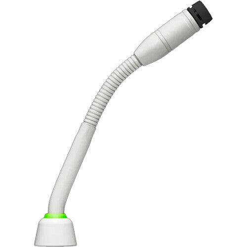 Shure MX405WLP/N 5" Shock-Mounted Gooseneck Mic with No Capsule, No Preamp, and 2-Color LED Ring on Bottom (White)