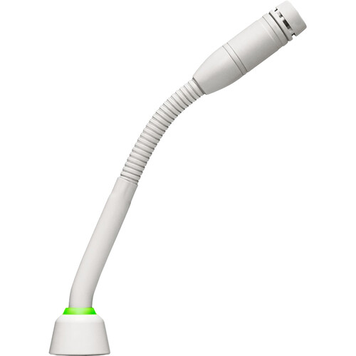 Shure MX405WLP/C-VBDL 5" Microflex Modular Gooseneck Microphone No Preamp White Bi-Color LED Indicator Cardioid