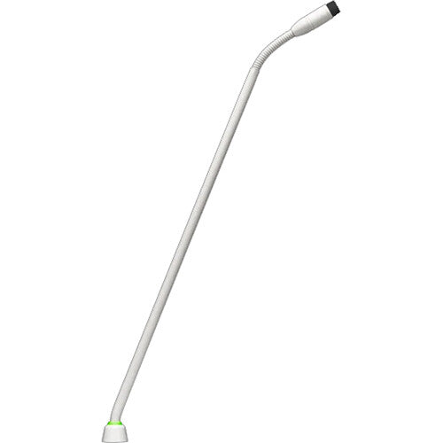 Shure MX415WLP/N 15" Gooseneck Mic with No Capsule, No Preamp, and 2-Color LED Ring on Bottom (White)