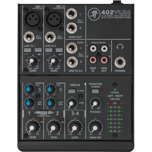 Mackie 402-VLZ4 4-Channel Compact Analog Mixer