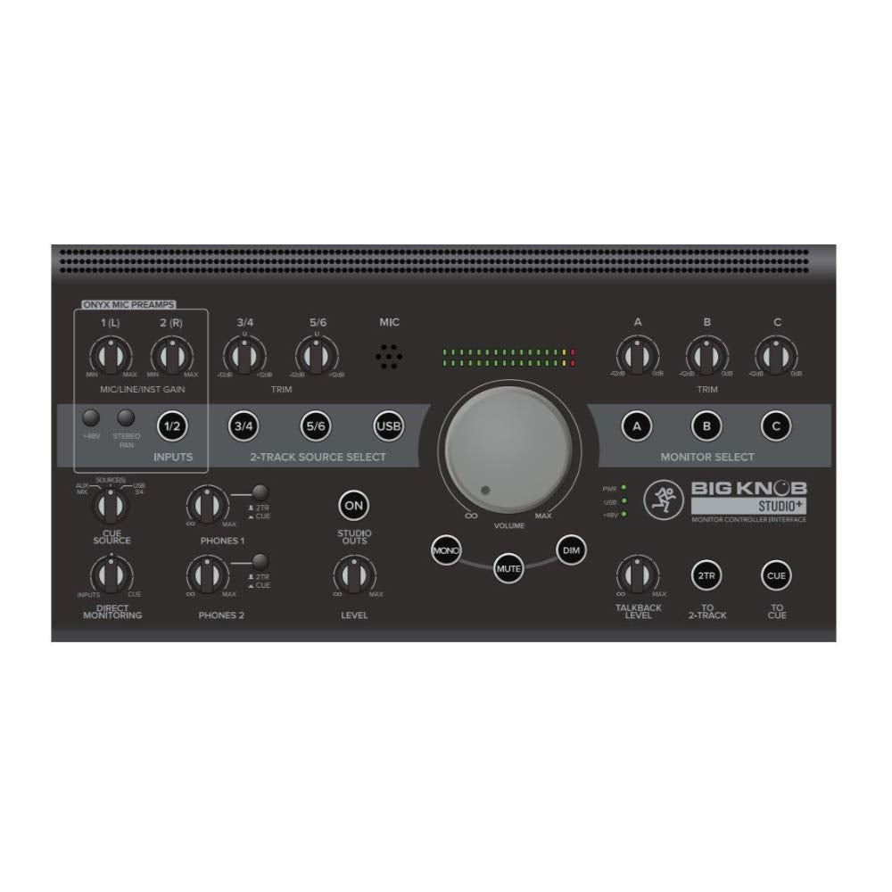 Mackie Big Knob Studio+ 4x3 Studio Monitor Controller | 192kHz USB I/O