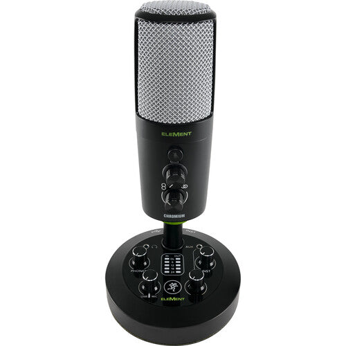 Mackie CHROMIUM Premium USB Condenser Microphone with Built-in 2-Channel Mixer