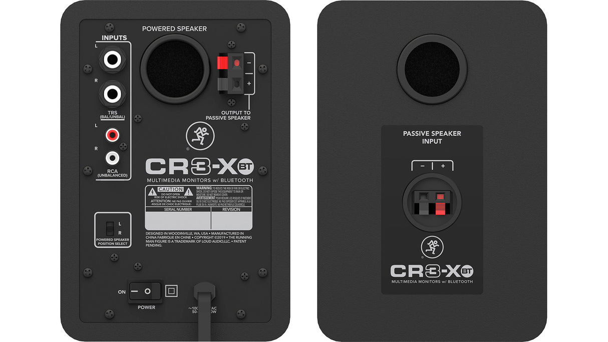 Mackie CR3-XBT 3" Multimedia Monitors with Bluetooth