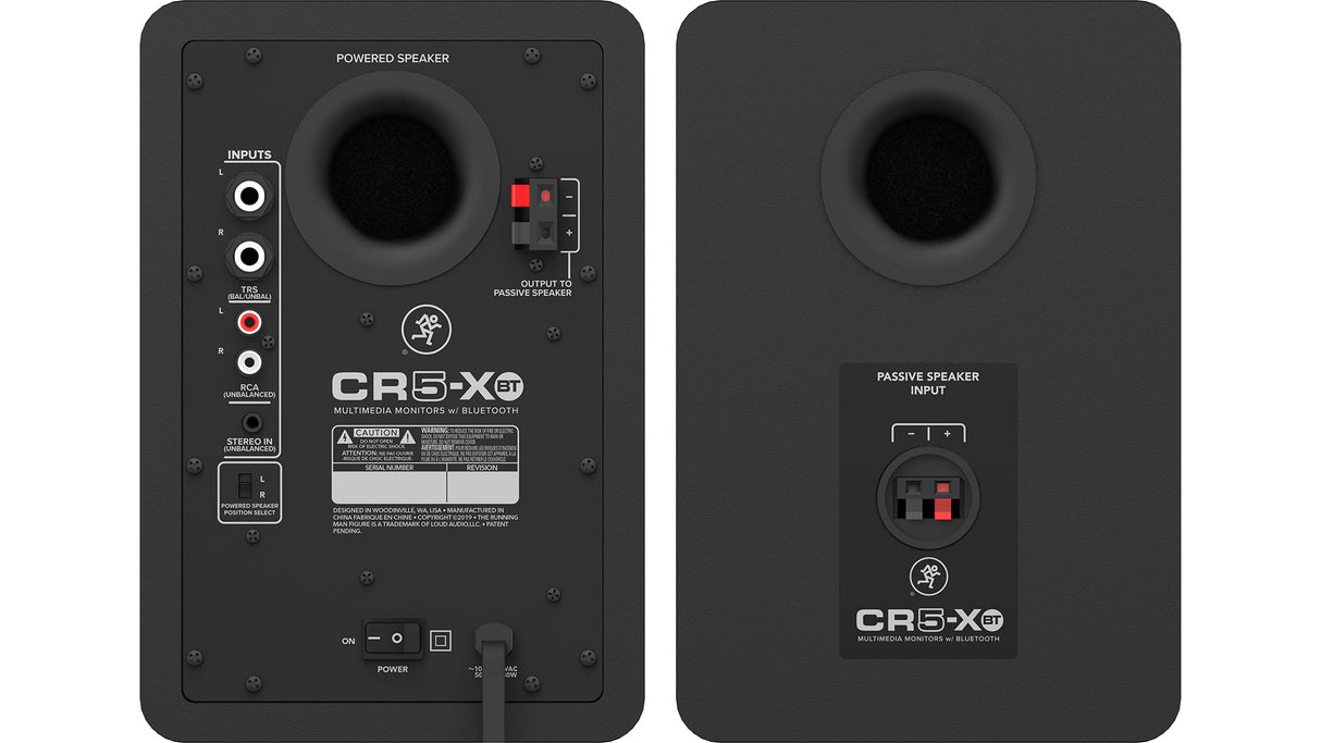 Mackie CR5-XBT 5" Multimedia Monitors with Bluetooth