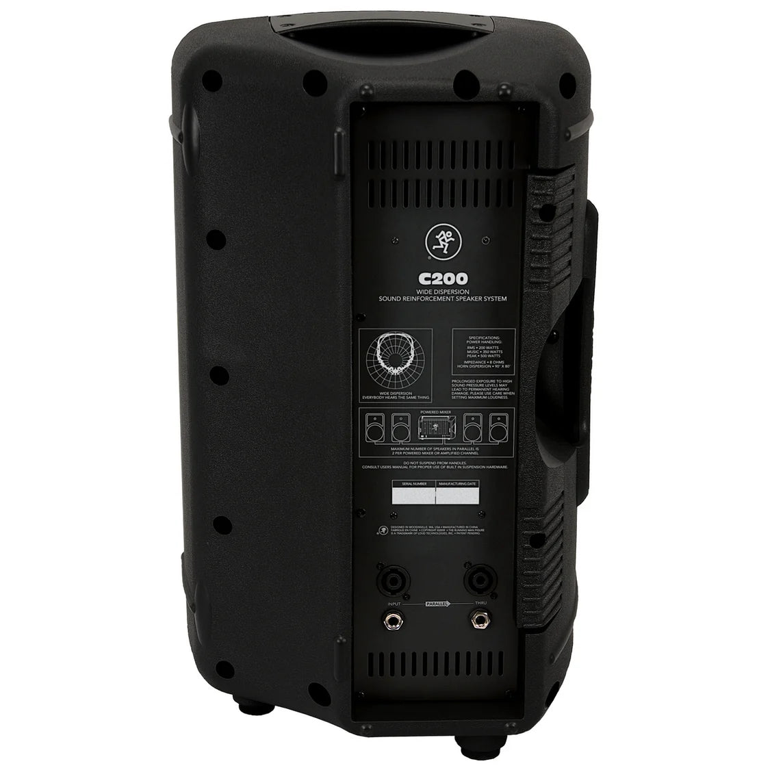 Mackie MCK-2033791 C200 10" 2-way Compact Passive SR Loudspeaker