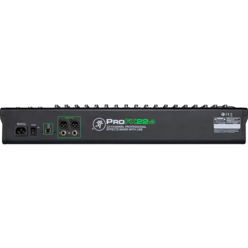 Mackie MCK-2051303-00 ProFX22v3 22 Channel 4-bus Professional Effects Mixer with USB