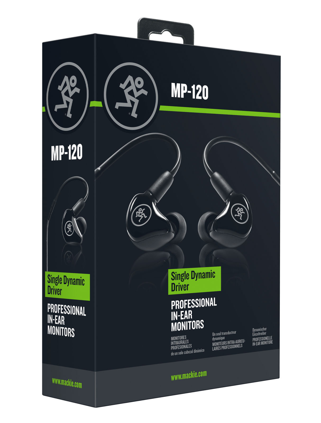 Mackie MCK-2052041-00 MP-120 BTA Single Dynamic Driver Professional In-Ear Monitors with Bluetooth(R) Adapter