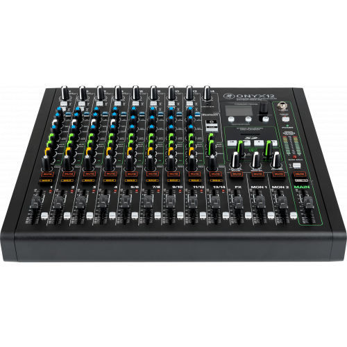 Mackie MCK-2053159-00 ONYX12 12-Channel Premium Analog Mixer with Multi-Track USB