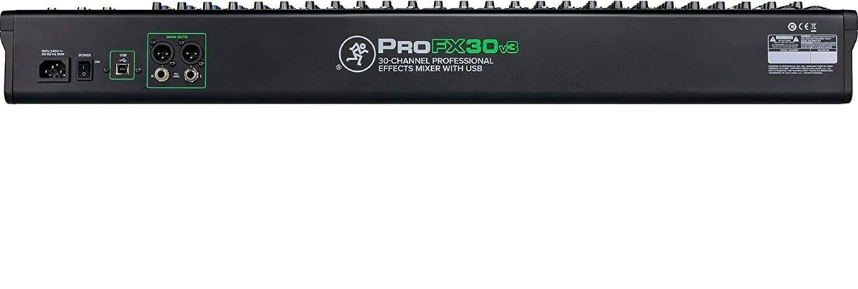 Mackie ProFX30v3 30-Channel 4-bus Professional Effects Mixer w/ USB