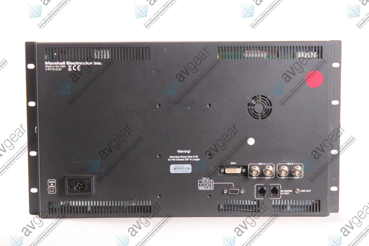 Marshal VR173-DLW Desktop/Rack Mount Monitor (For Parts)