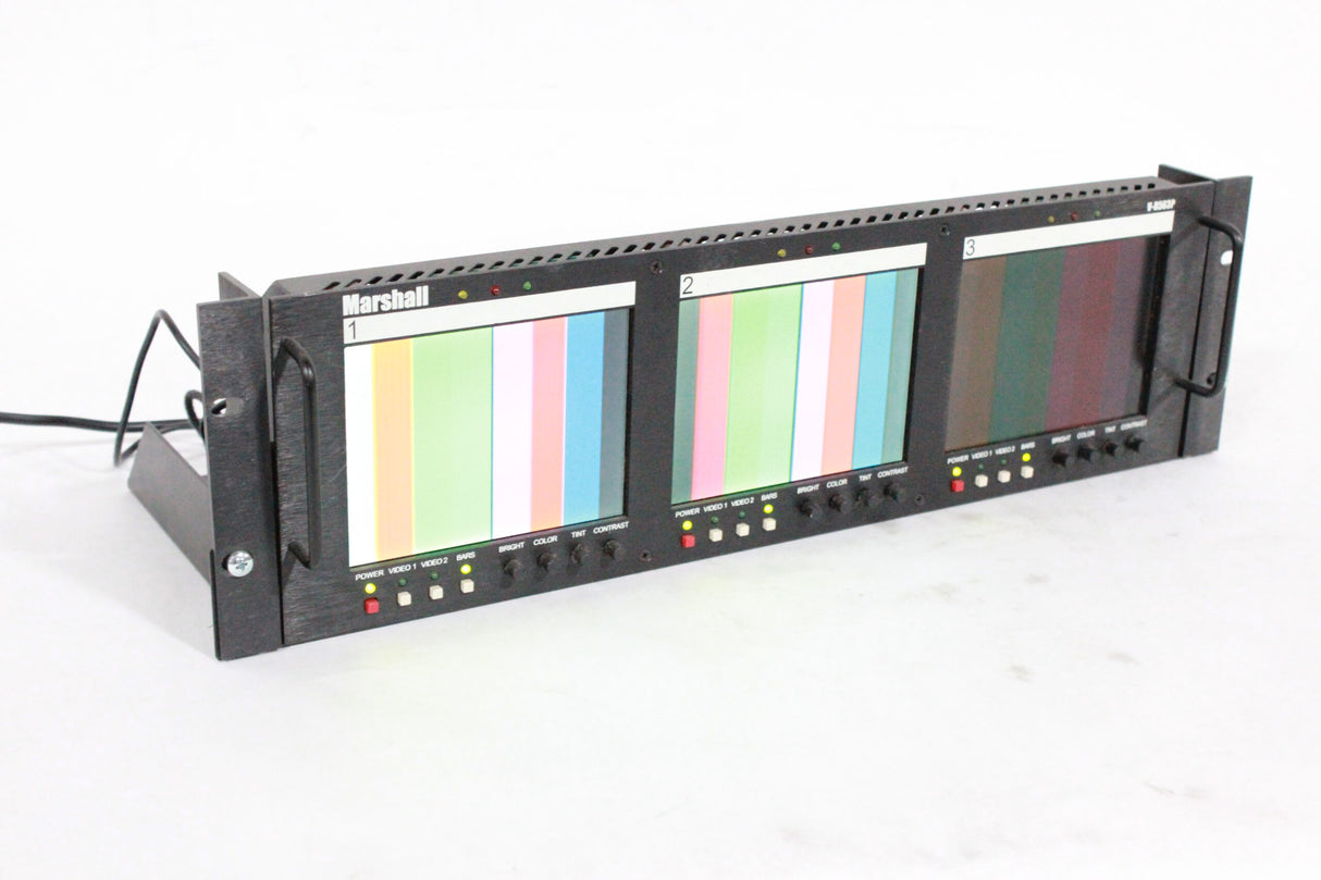 Marshall Electronics V-R563P Triple 5.6" Rackmount LCD Panels SDI