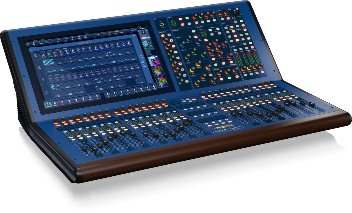 Midas HD96-24-CC-IP-UL Live Digital Console Control Centre with 144 Input Channels, 120 Mix Buses, 96 kHz Sample Rate and 21" Touch Screen