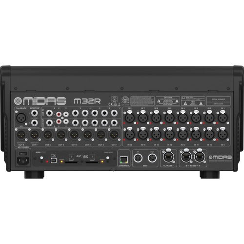 Midas M32R LIVE_US1 40 input Channels, 16 PRO Microphone Preamplifiers
