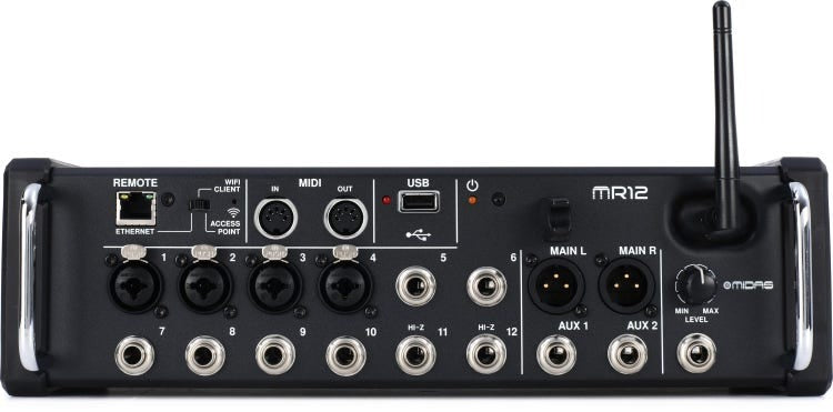 Midas MR12_US1 12-Input Digital Mixer for iPad/Android Tablets