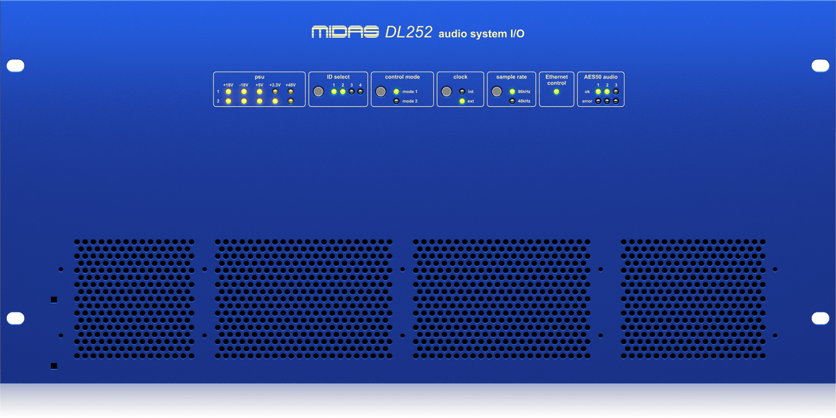 Midas DL252 16 Input, 48 Output Stage Box w/ 16 Midas Microphone Preamplifiers