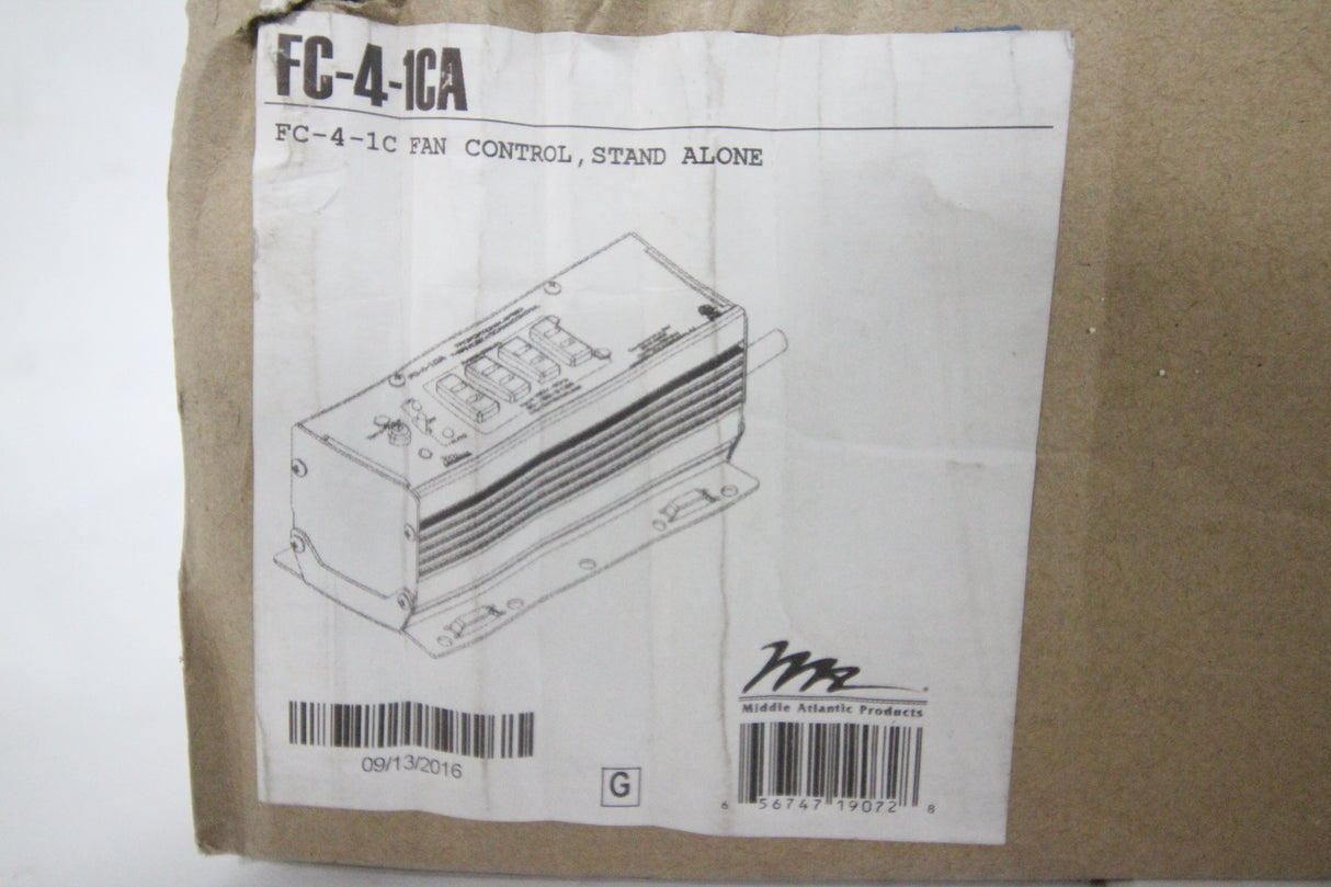 Middle Atlantic FC-4-1CA Thermostatic Fan Controller (New In Original Box)