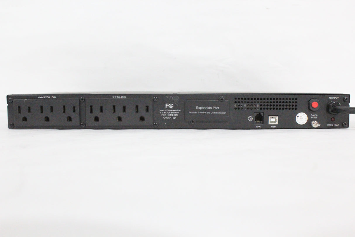 Middle Atlantic UPS-S500R w/ expansion port snmp card communication