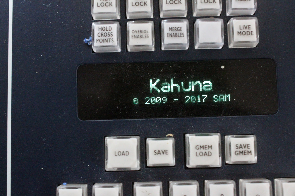 Mobile Production Desk w/ Snell & Wilcox Kahuna Digital Switcher (9648200), Snell & Wilcox Kahuna Panel (9658100), Snell & Wilcox 9648700 Monitor Display, Nevion SL-32XY-CP 32x32 Digital Audio Router RU, 2RU Double Sided Hard Case