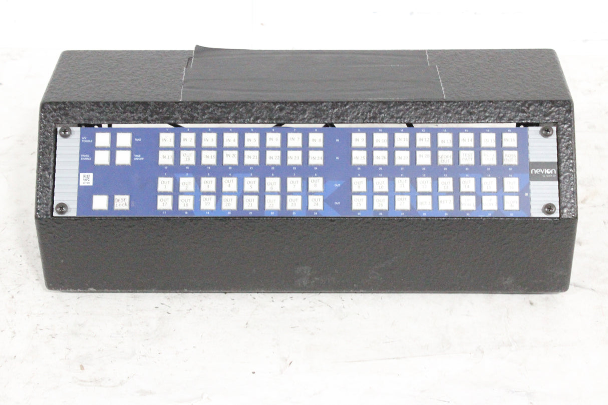 Mobile Production Desk w/ Snell & Wilcox Kahuna Digital Switcher (9648200), Snell & Wilcox Kahuna Panel (9658100), Snell & Wilcox 9648700 Monitor Display, Nevion SL-32XY-CP 32x32 Digital Audio Router RU, 2RU Double Sided Hard Case