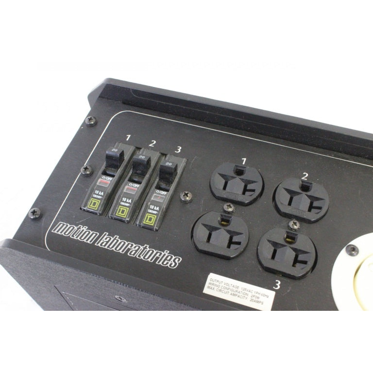 Motion Laboratories 1104-2-DD-050-0012 L14-30 In/Thru, Aux Edison Duplex @15A, (8) Edsion Duplex (Breakered @ 20A)