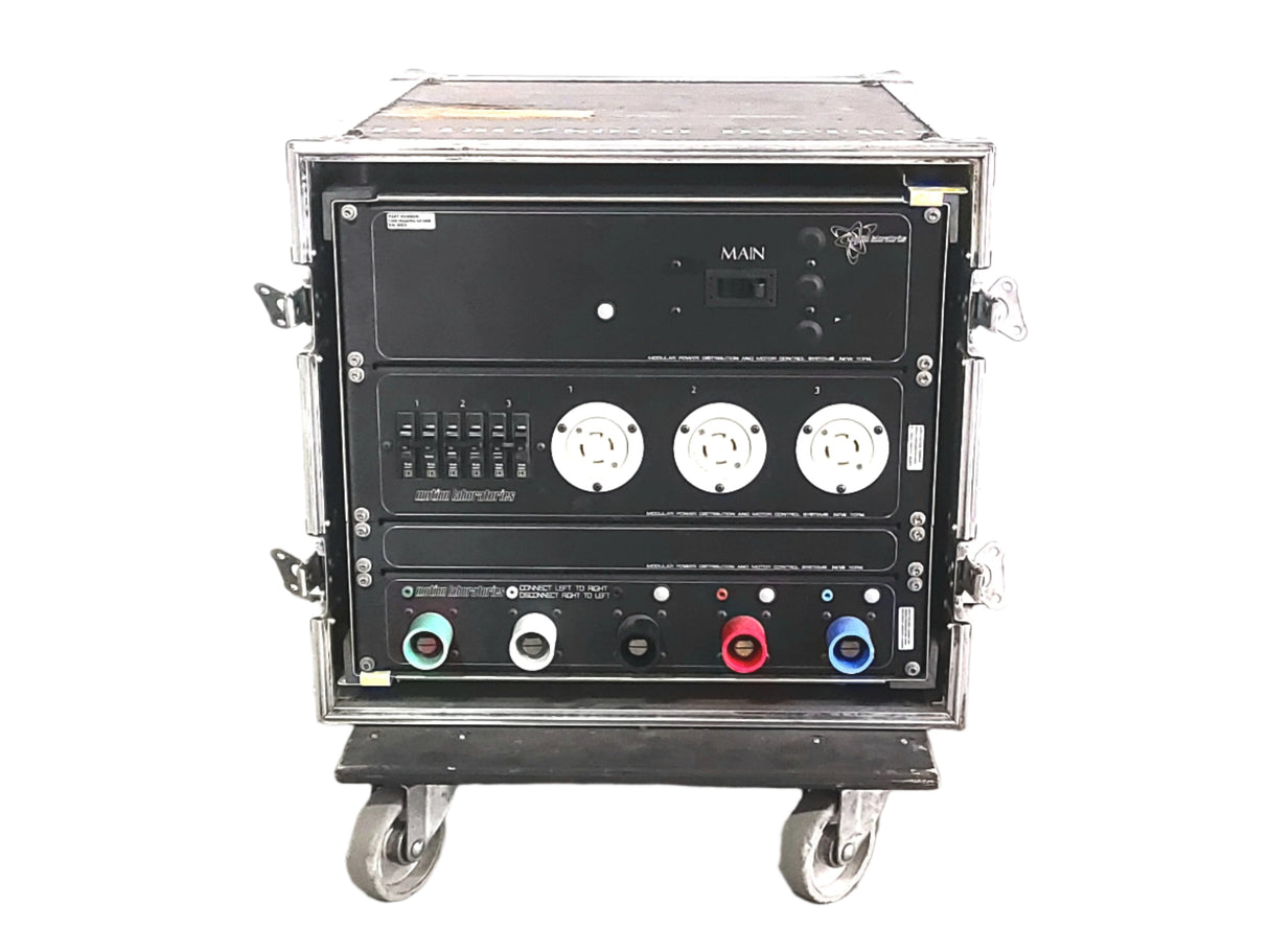 Motion Labs 200 Amp 1300-WashPro-051408 Power Distro in RU Wheeled Case