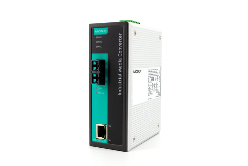 Moxa IMC-101-S-SC Industrial Ethernet-to-Fiber Media Converter