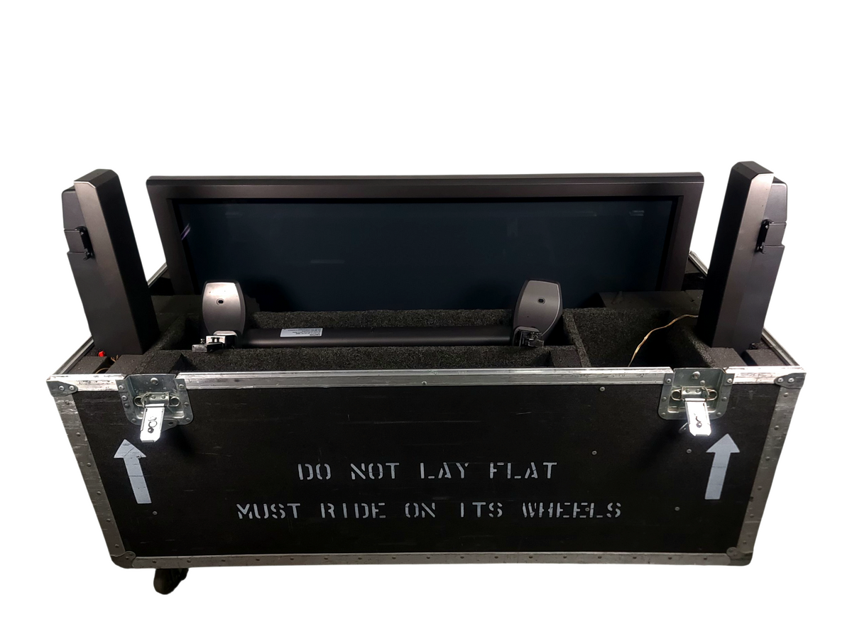 NEC PlasmaSync PX-50XM5A 50-Inch Plasma Monitor w/ (2) NEC PX-50SP1U Speakers in Wheeled Road Case