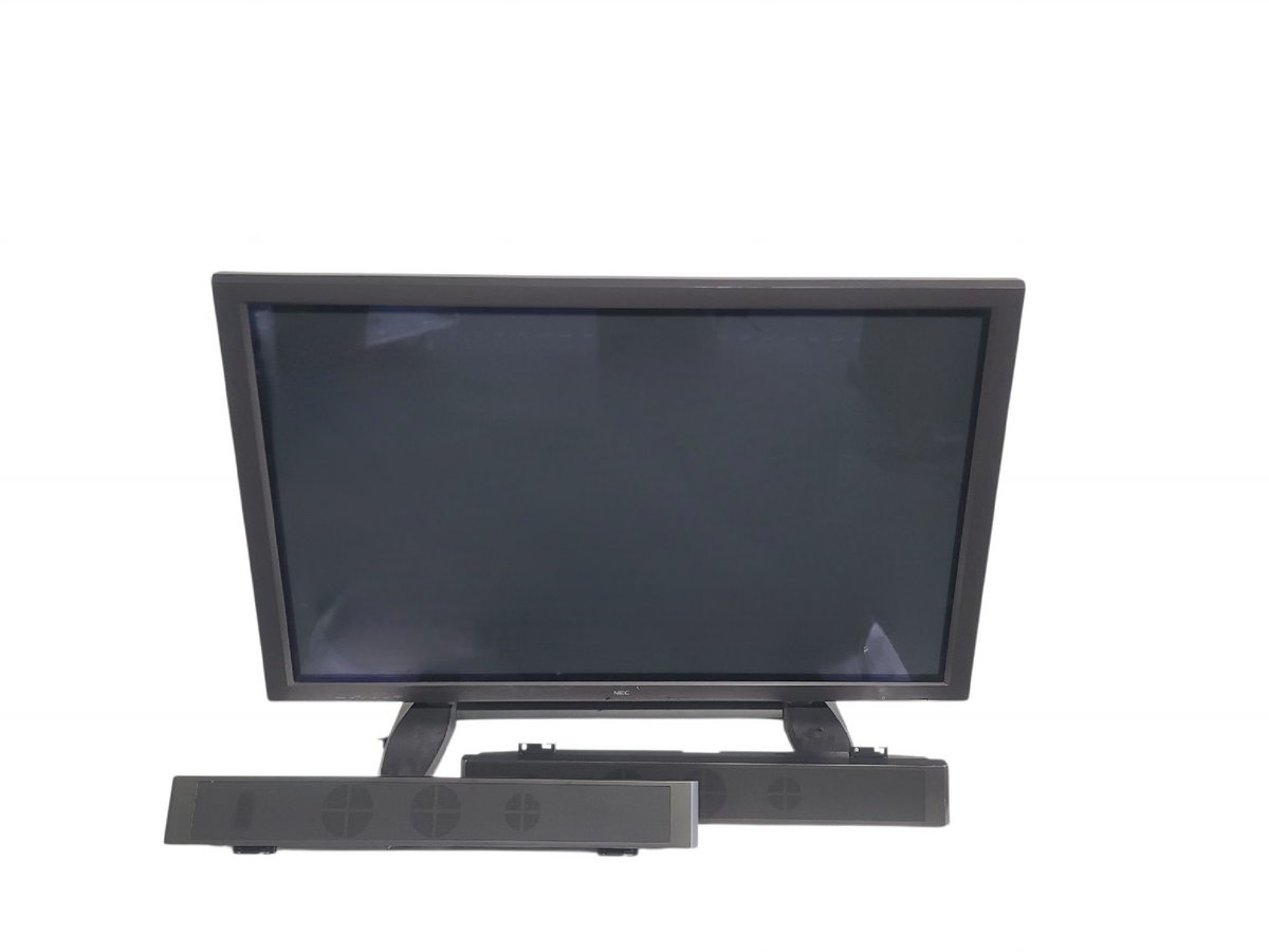 NEC PlasmaSync PX-50XM5A 50-Inch Plasma Monitor w/ (2) NEC PX-50SP1U Speakers in Wheeled Road Case