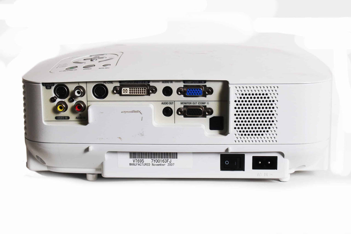 NEC VT695 XGA (1024 x 768) LCD Multimedia Projector 2500 ANSI Lumens