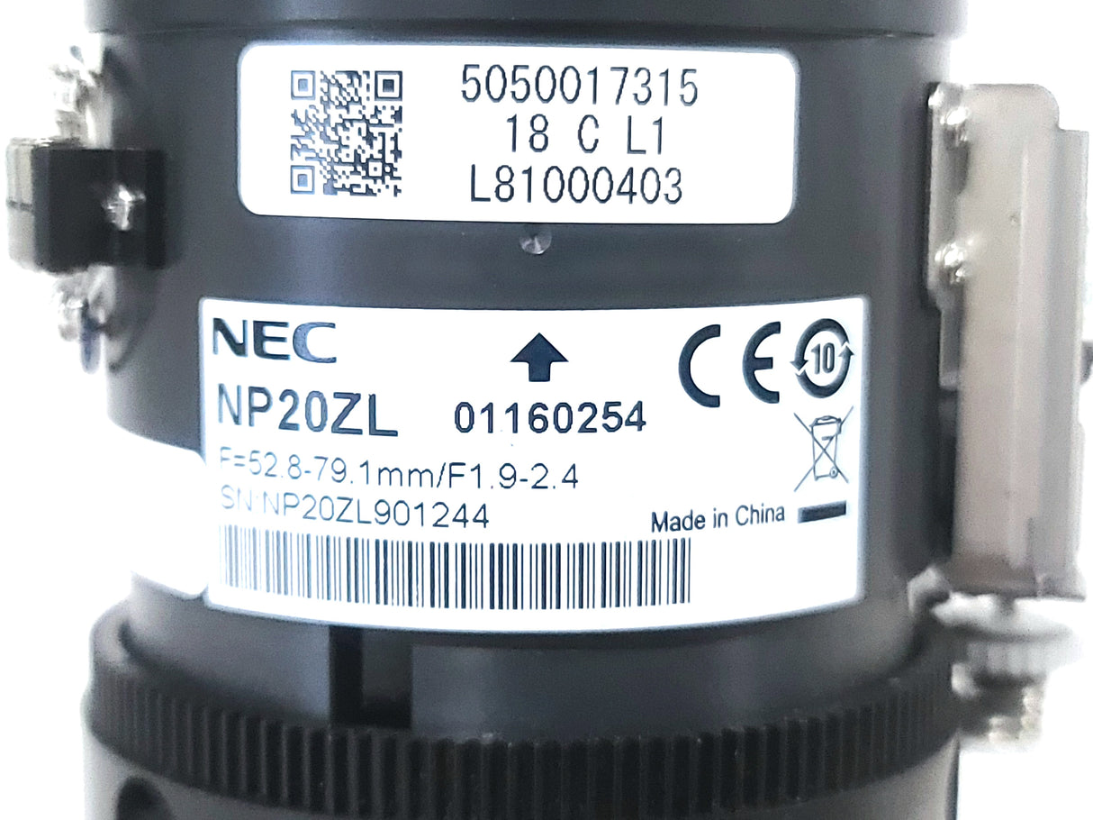 NEC NP20ZL 3.58–5.38:1 Projector Zoom Lens