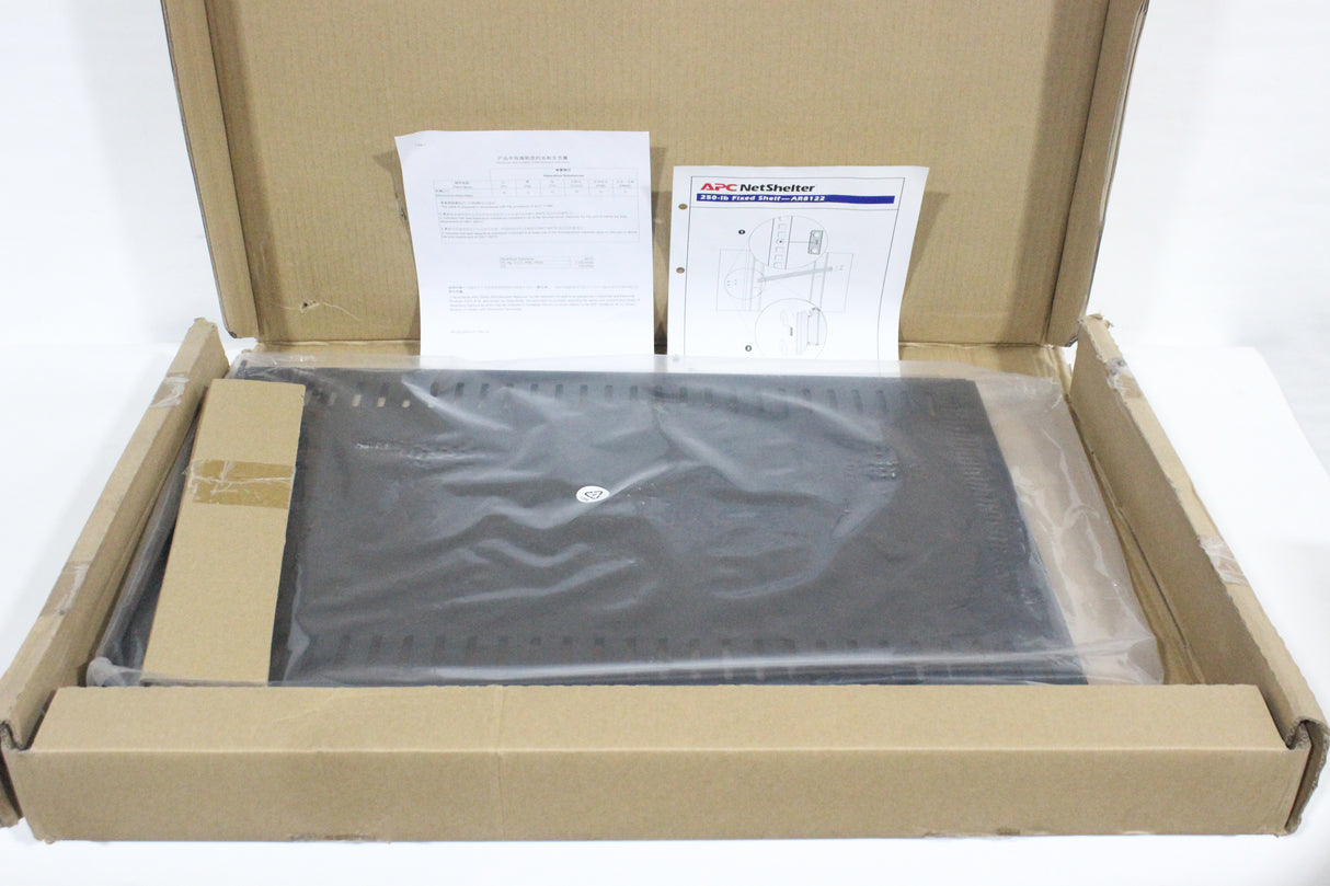 (NEW) Fixed Shelf 250lbs/114kg Black - AR8122BLK