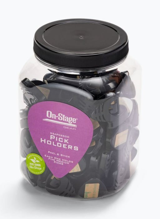 On-Stage GSAPK6500 Jar of 100 Pick Holders