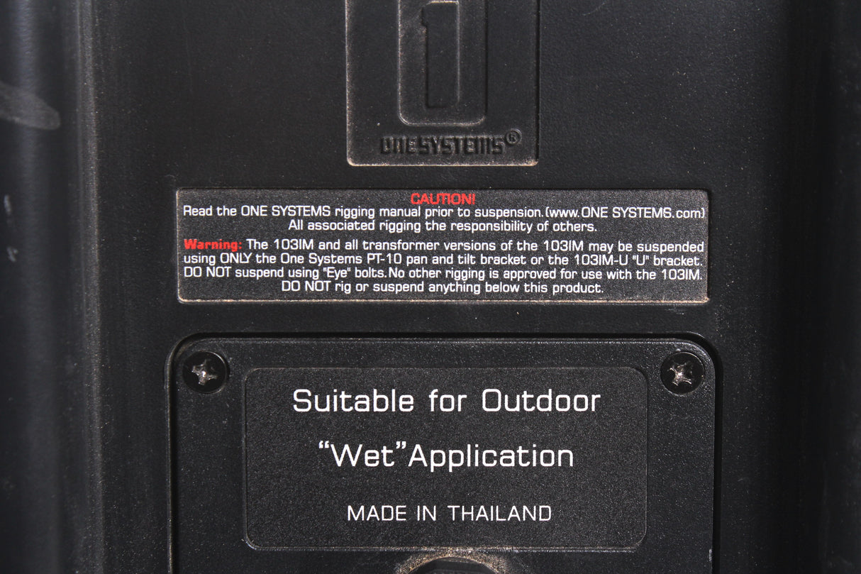 One Systems 103IM Direct Weather High Performance Loudspeaker