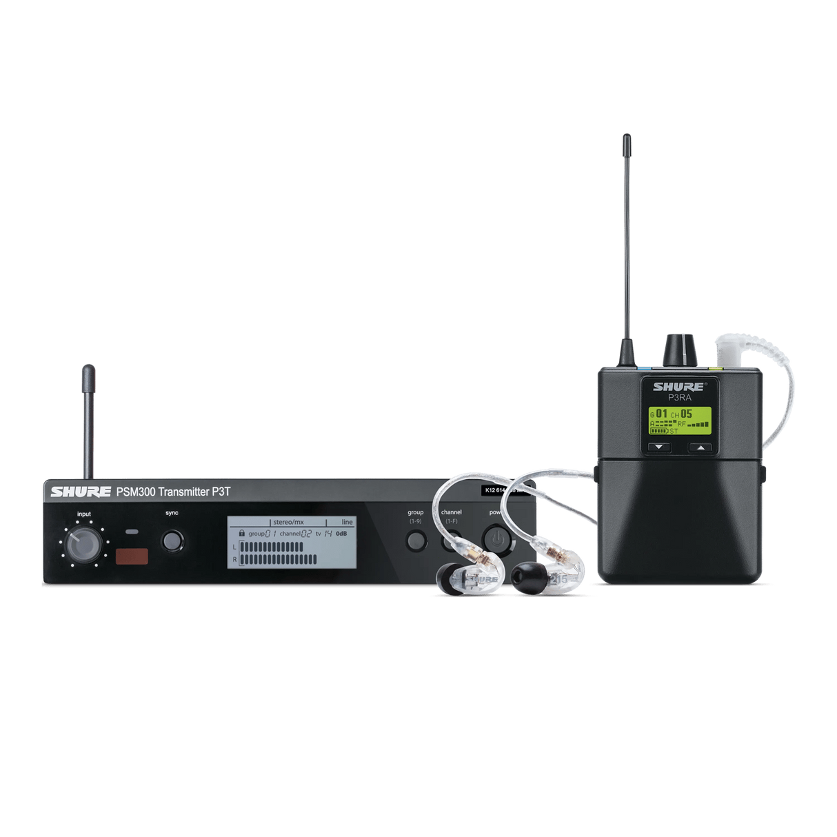 Shure P3TRA215CL - Wireless Personal Monitor System Set