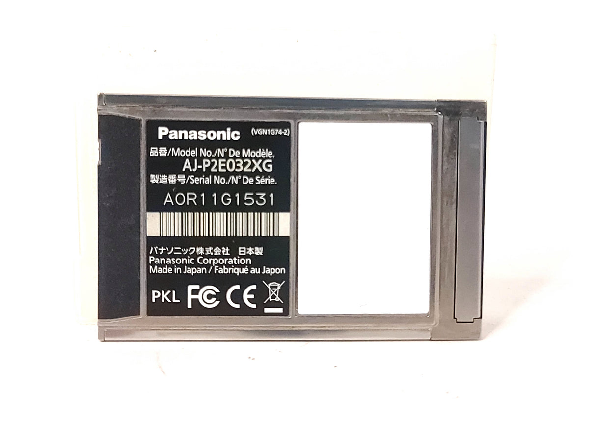 Panasonic AJ-P2E032XG P2 E-Series 32GB Memory Card in Plastic Case