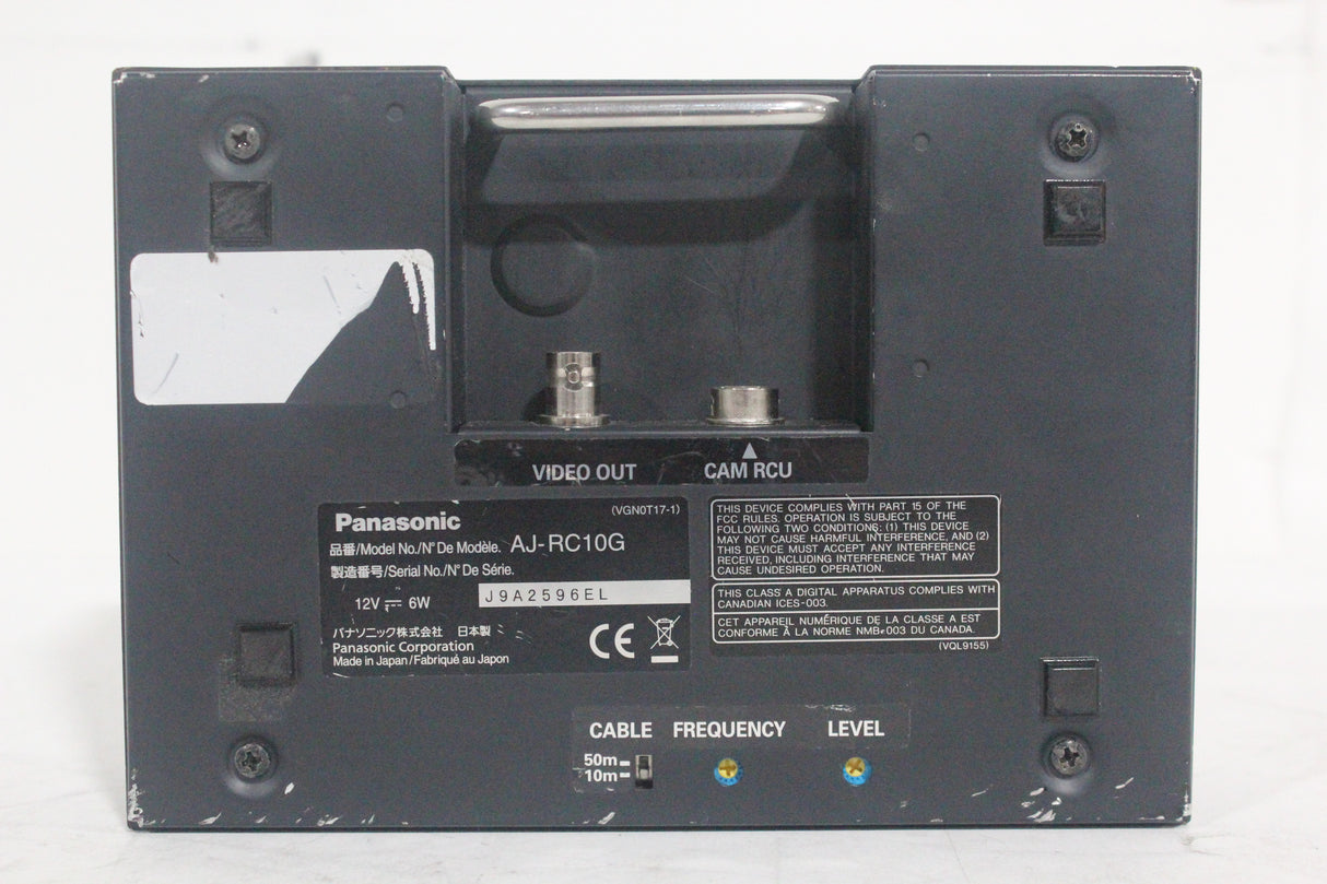 Panasonic AJ-RC10G Remote Control Unit