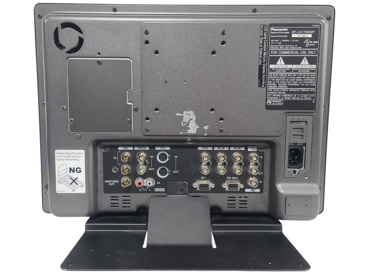 Panasonic BT-LH1700WP 17" HD Broadcast LCD Monitor
