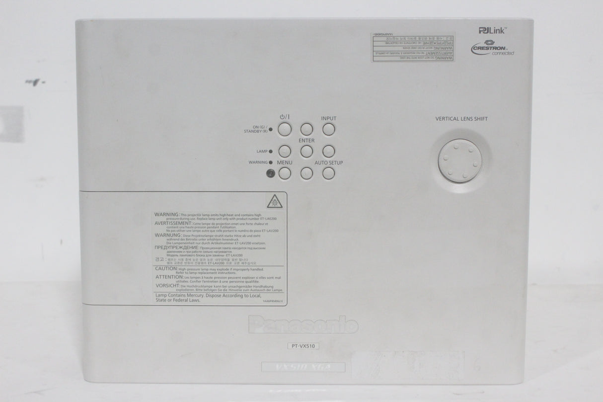 Panasonic PT-VX510 5,500 Lumens XGA Large Venue Projector (760 Lamp Hours)