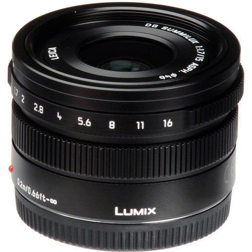 Panasonic H-X015K LUMIX G LEICA DG SUMMILUX H-X015K Lens 15mm F1.7 ASPH