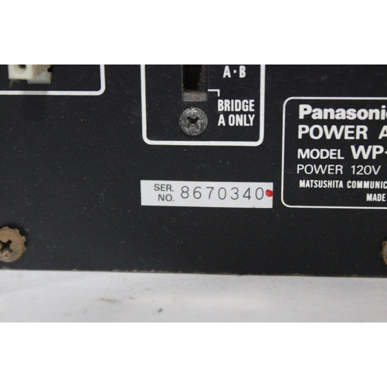 Panasonic WP-9220 2 Channel Power Amplifier