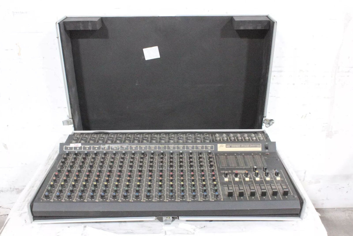 Peavey MD Series 16x6 Monitor Mixer System in Hard Rolling Case